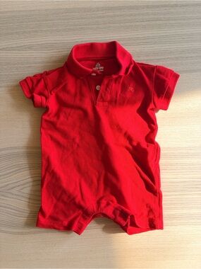 Baby Gap Red Polo Baby Romper